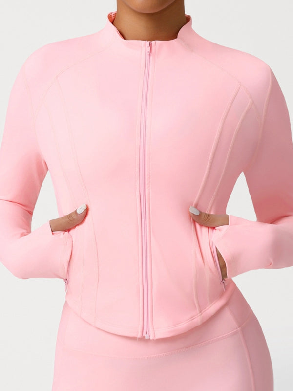 Basic Zipper Pocket Jacket