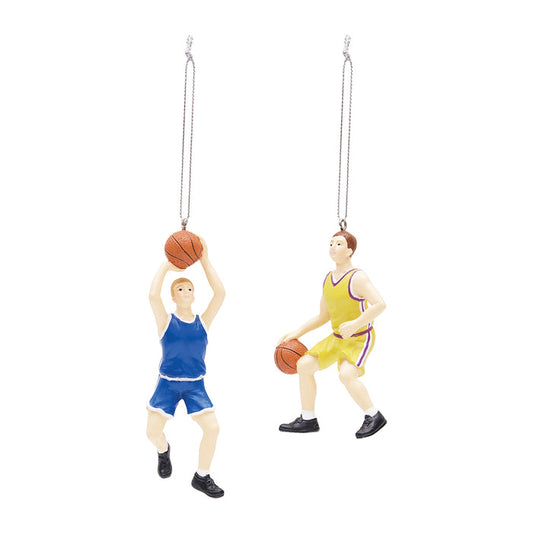 A set of Basketball Player ornaments.