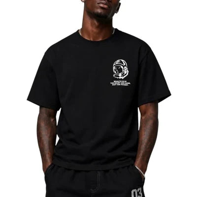 BB Text SS Knit Black T-Shirt