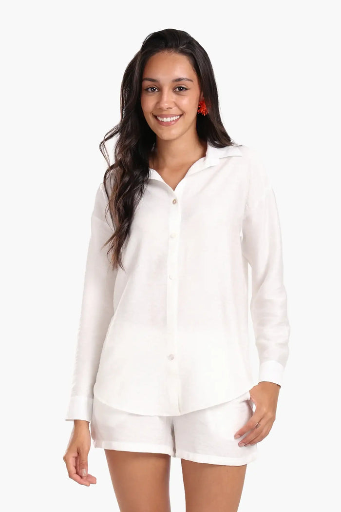 White / S / Tencel