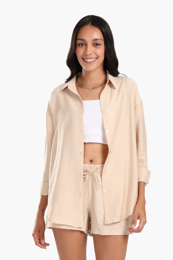Beige / S / Tencel