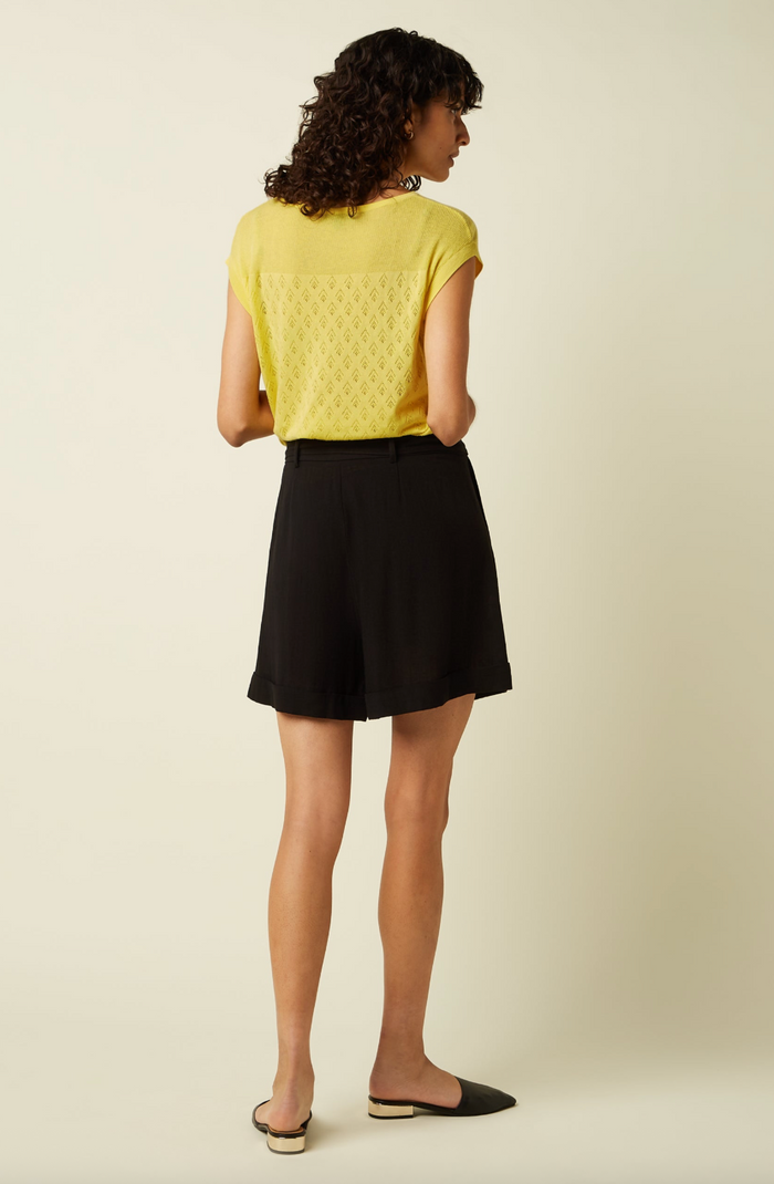 Bermuda-Shorts Ava Atomic, Schwarz