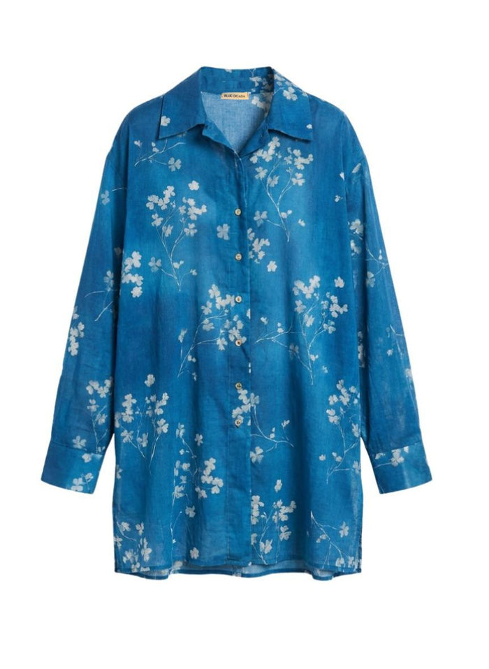 Shirts Blue Cicada Bianca Shirt Bliss O/S / Bliss Apoella