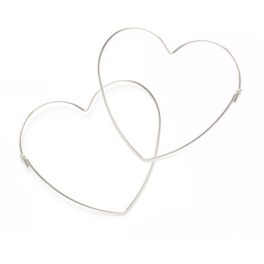 Big Heart Hoop Earrings