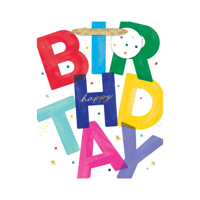 Birthday Block Large Gift Bag