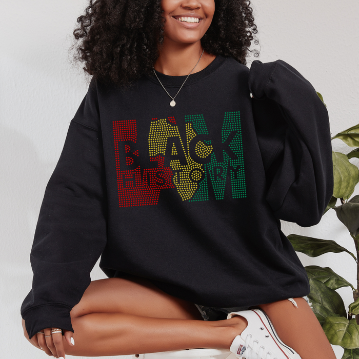 Black History Cutout SPANGLE TRANSFER