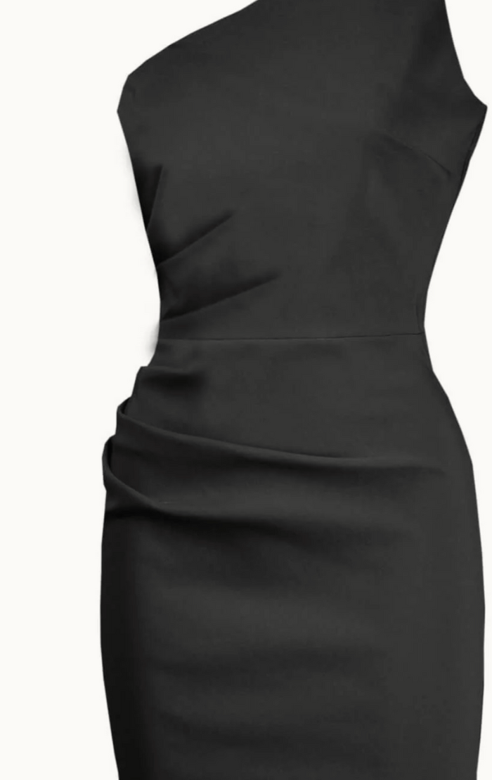 Bleistiftkleid Norma im Wiggel-Stil, Schwarz
