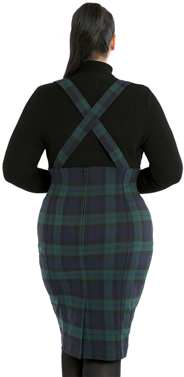 Bleistiftrock Evelyn Pinafore, Grün, Plus Size