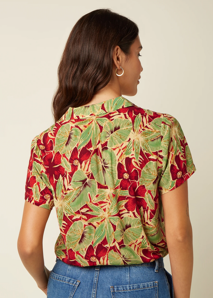 Bluse Bella Blouse Rico mit Blumenmuster, Plus Size