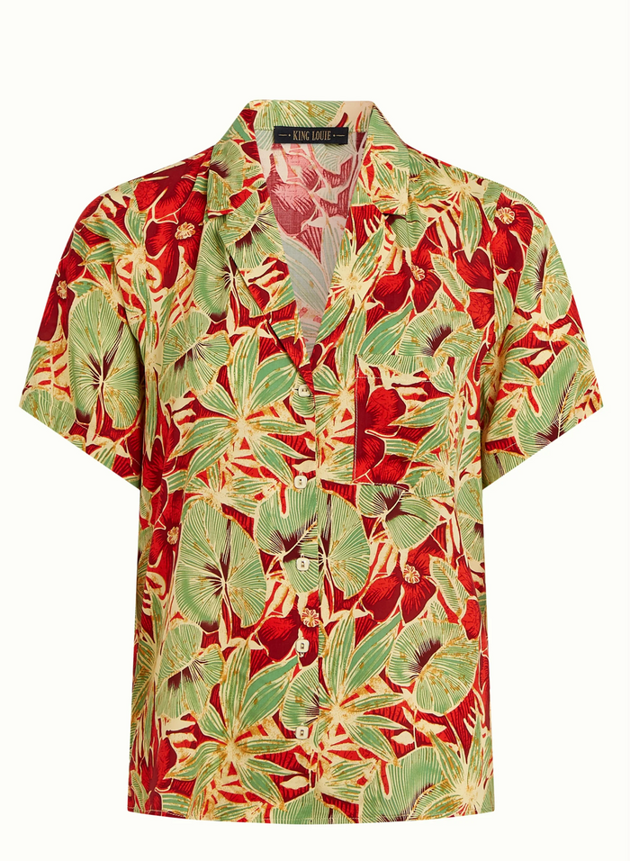 Bluse Bella Blouse Rico mit Blumenmuster, Plus Size