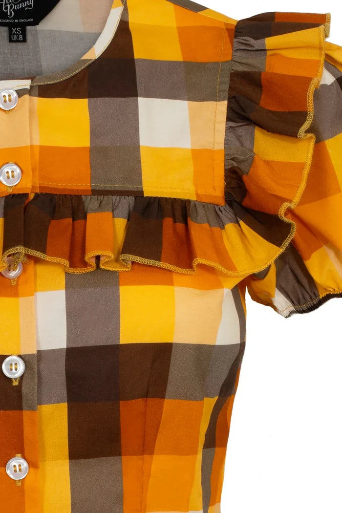 Bluse Darlene Check 40's, Multi, Plus Size
