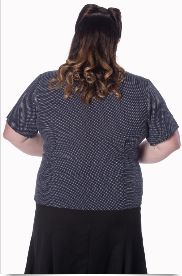 Bluse Lou Lou, navy, Plus Size