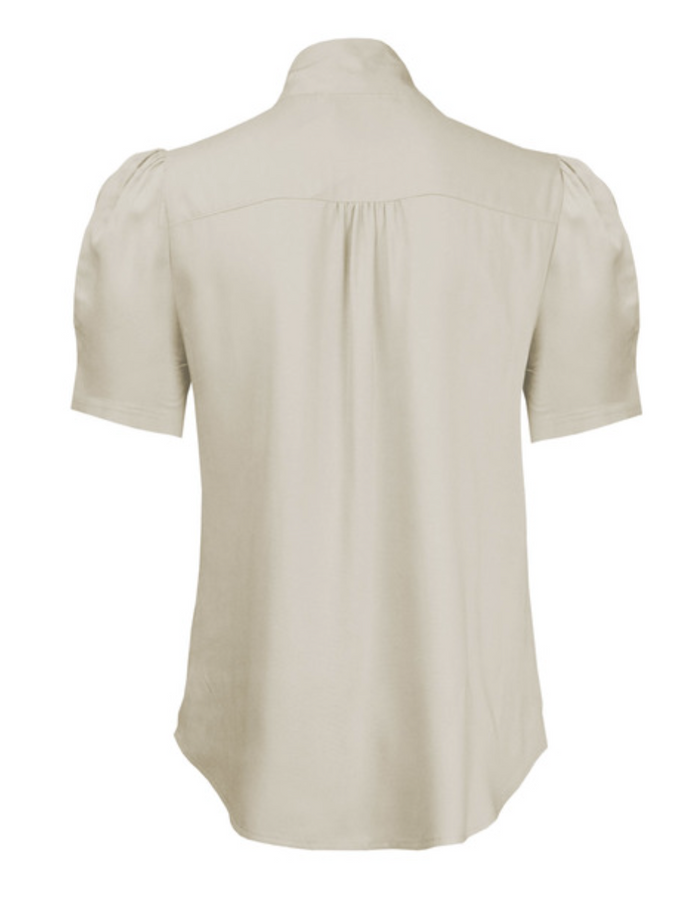Bluse Pussy Bow, ivory