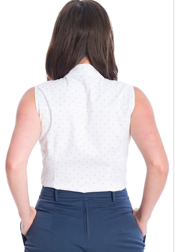 Bluse Sea Scape, Weiß , Plus Size