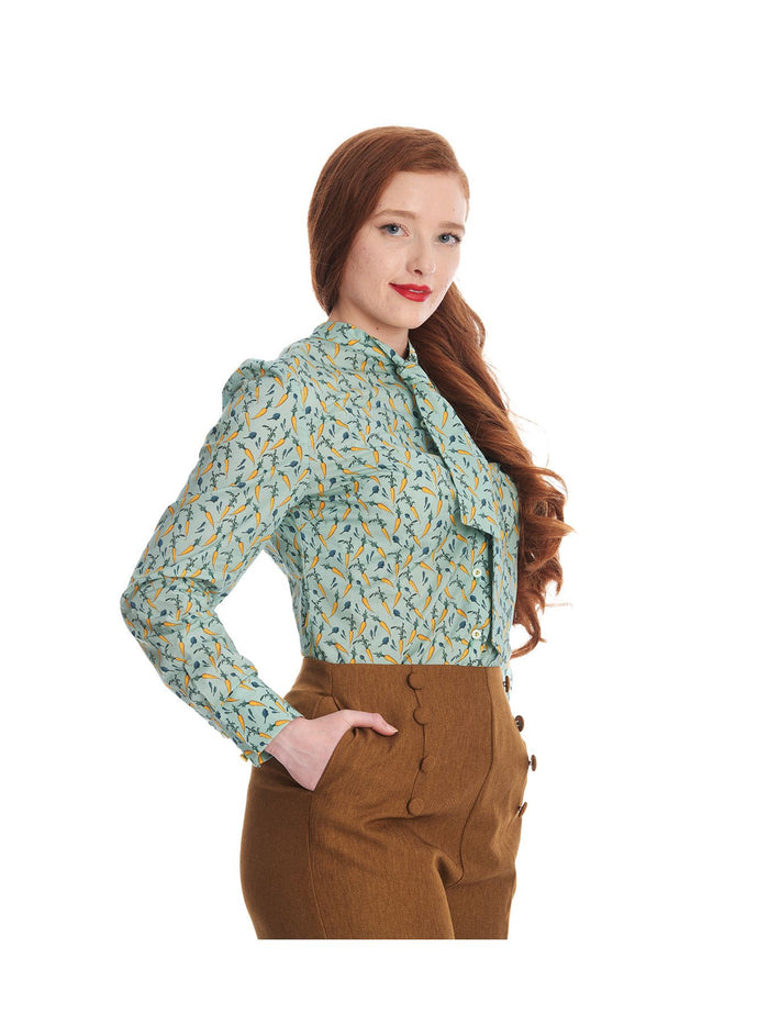Bluse Wintergarden, Plus Size, Grün