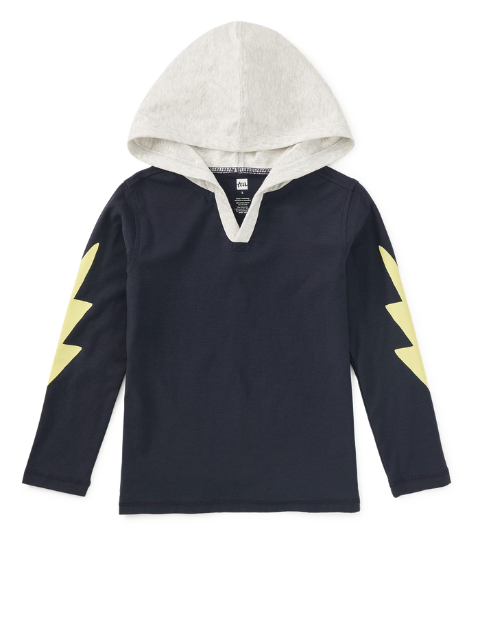 Bolt Sleeves Happy Hoodie