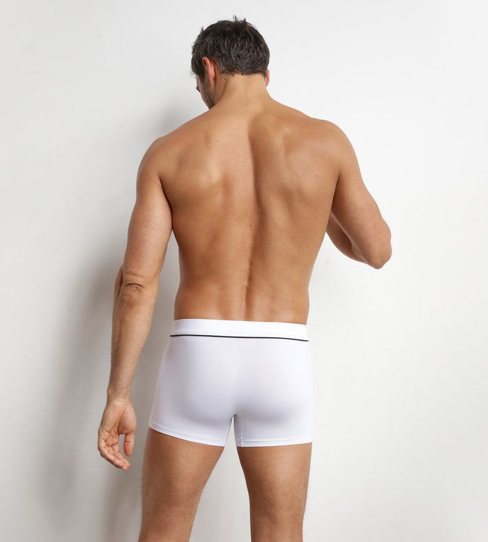 Boxer homme en coton modal Blanc Écru Dim Gentleman