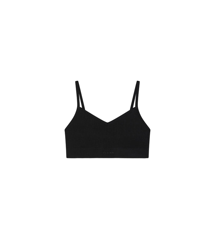 Brassière fille sans couture en microfibre Noir Dim
