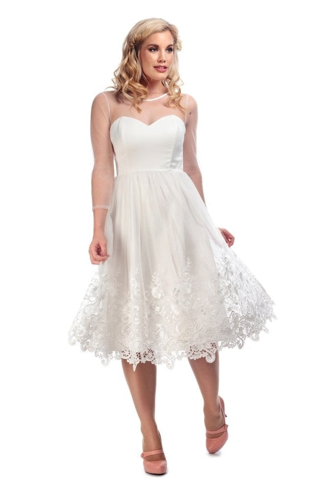 Brautkleid Alisa mit Spitze, Ivory