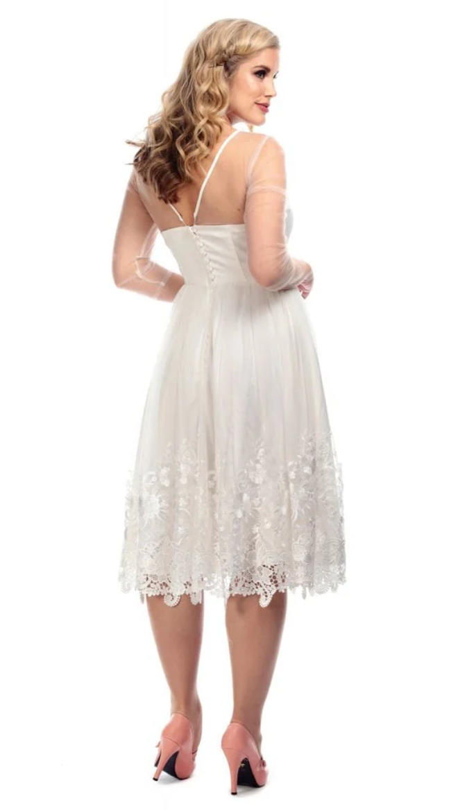 Brautkleid Alisa mit Spitze, Ivory