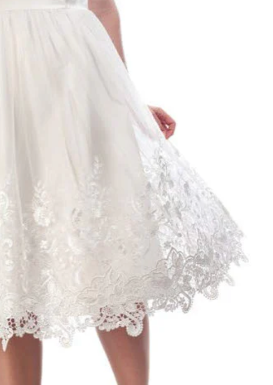Brautkleid Alisa mit Spitze, Ivory