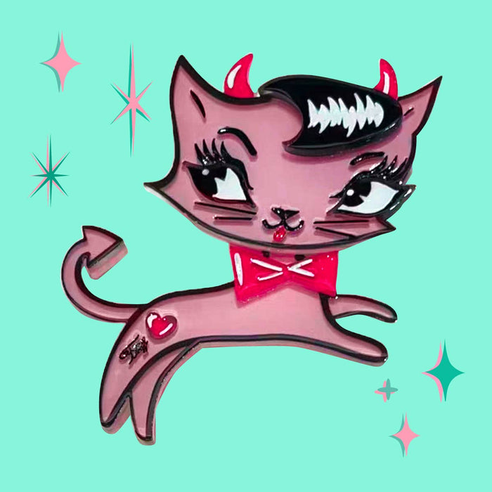 Brosche Bad Kitty