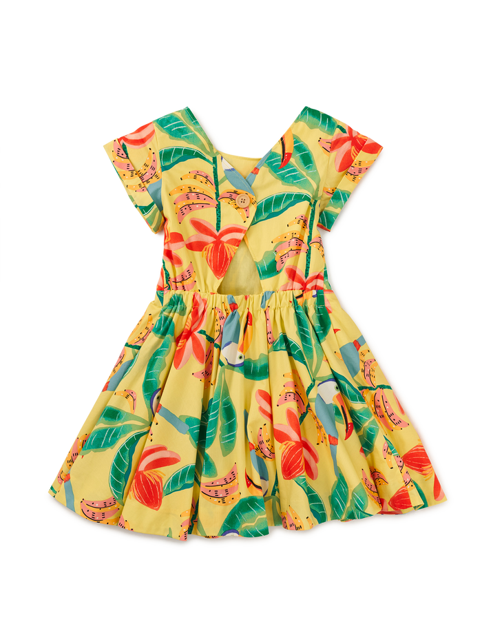 Button Back Skirted Dress