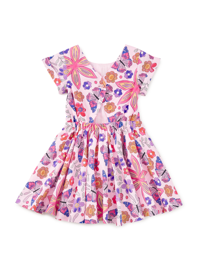 Button Back Skirted Dress