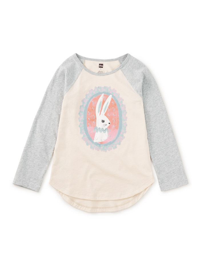 Cameo Bunny Graphic Raglan Tee
