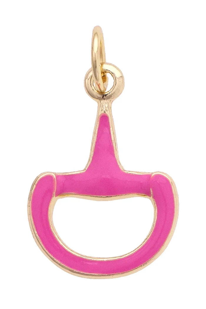 Canvas Style Charms - Pink Horsebit
