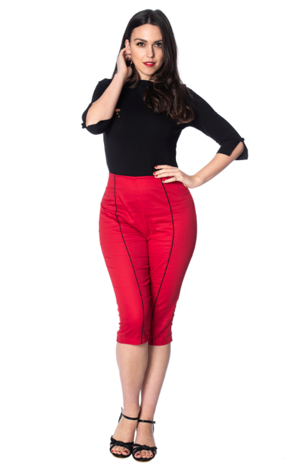 Caprihose Rockin Red, Rot