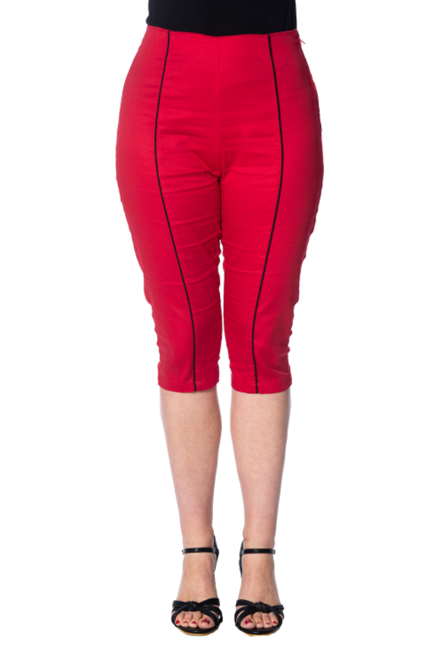 Caprihose Rockin Red, Rot