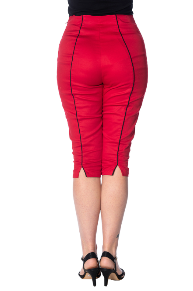 Caprihose Rockin Red, Rot