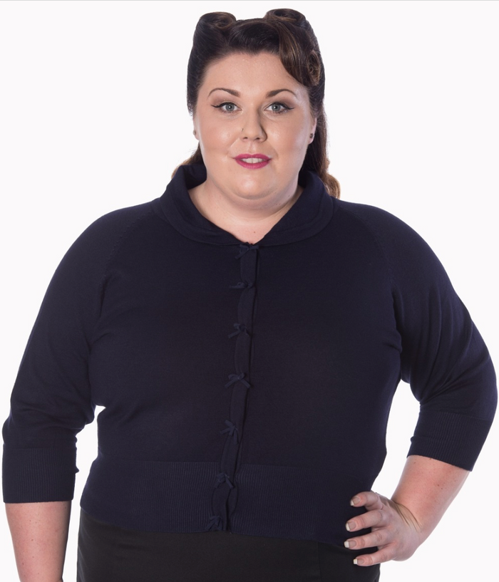 Cardigan April, Dunkelblau, Plus Size