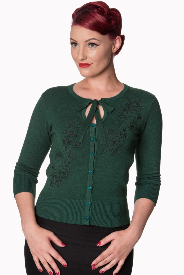 Cardigan Delilah, Dunkelgrün