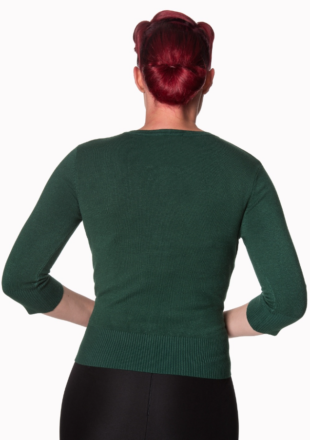 Cardigan Delilah, Dunkelgrün