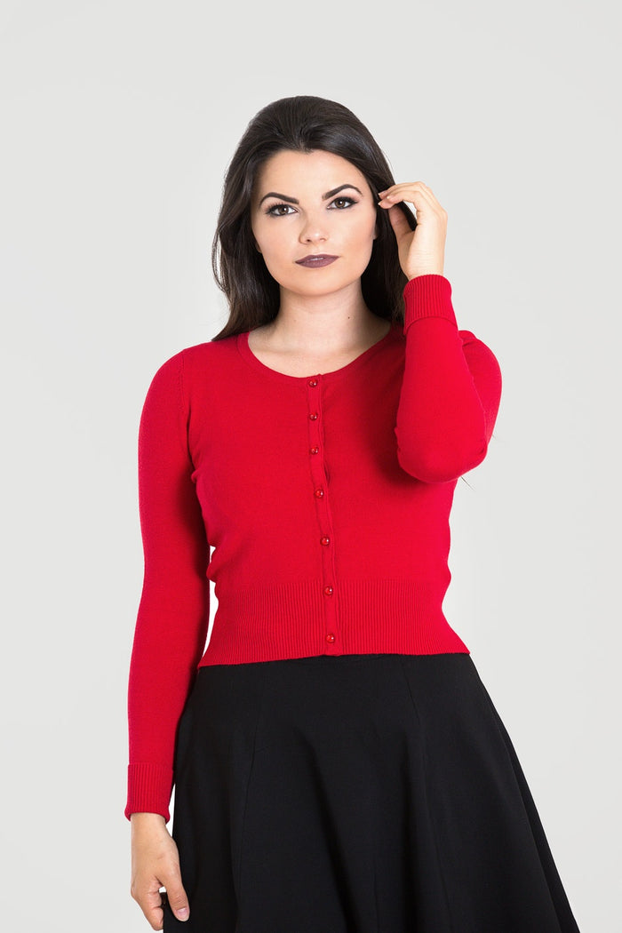 Cardigan Paloma, Rot, Plus Size
