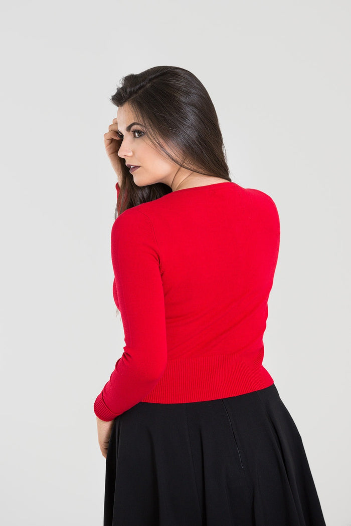 Cardigan Paloma, Rot, Plus Size