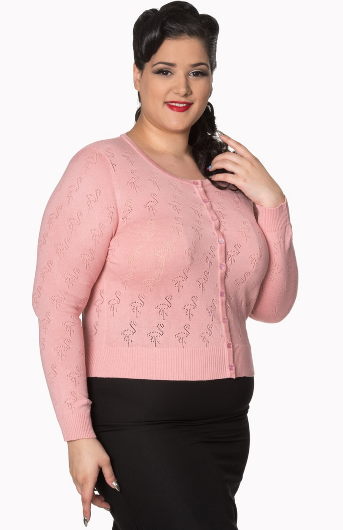 Cardigan Pink Goddess, Rosa, Plus Size