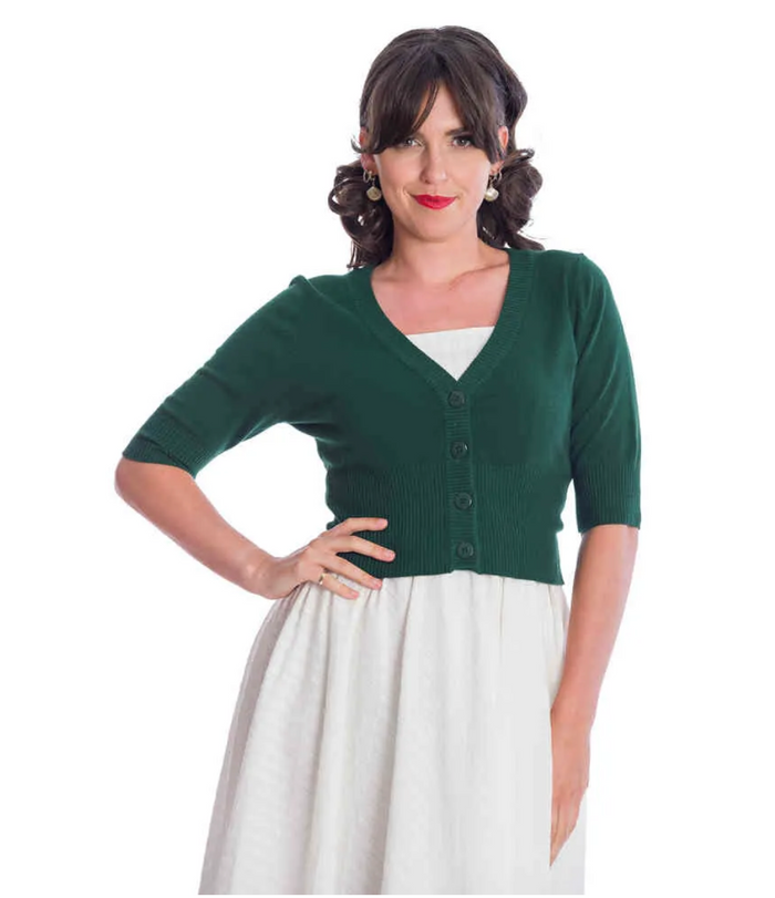 Cardigan Sweet Dreamer, Flaschengrün , Plus Size