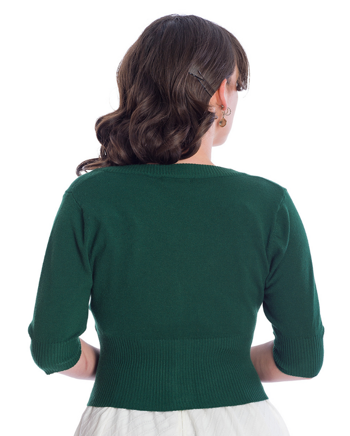Cardigan Sweet Dreamer, Flaschengrün , Plus Size