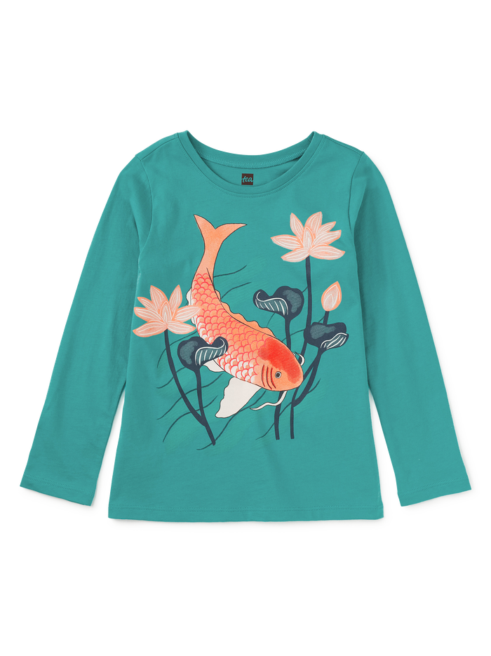 Carp And Lotus Graphic Tee