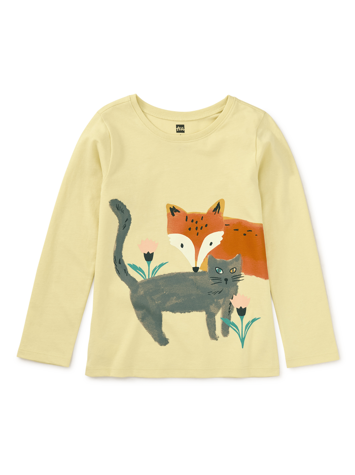 Cat And Fox Double Sided Tee