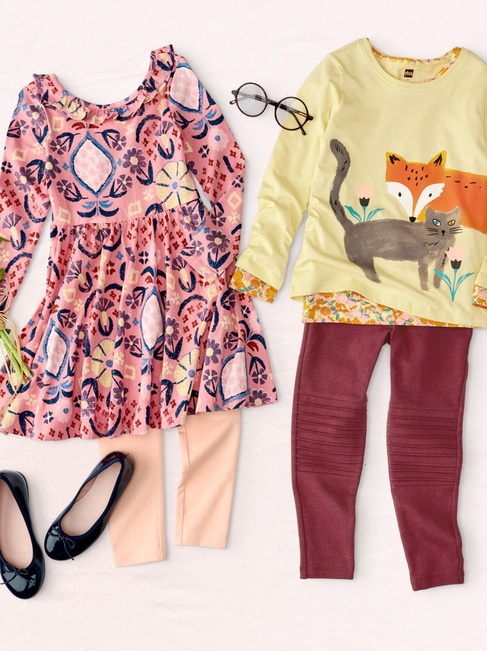 Cat And Fox Double Sided Tee