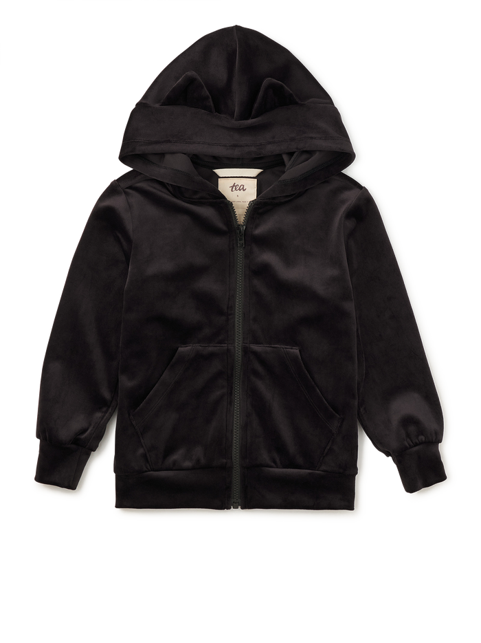 Cat Ears Velour Hoodie