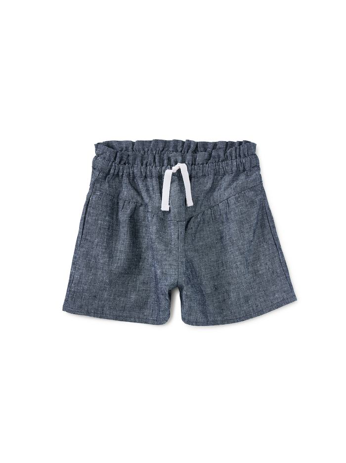 Chambray Flutter Shorts