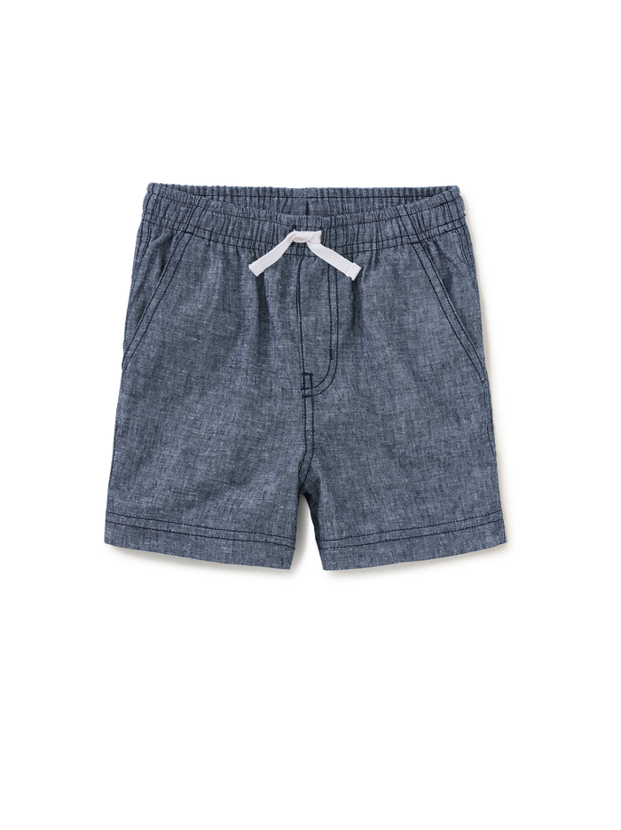Chambray Sport Shorts