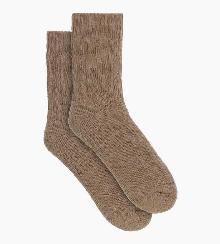 Chaussette chaude femme Marron Cocoon Polaire