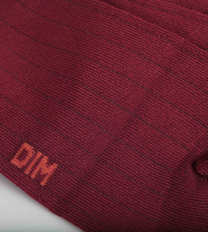 Chaussettes femme côtelées en coton satiné Dahlia Dim Mode