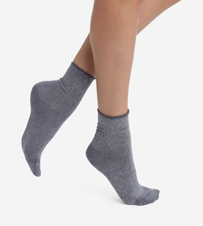 Chaussettes femme en lurex Marine Dim Mode